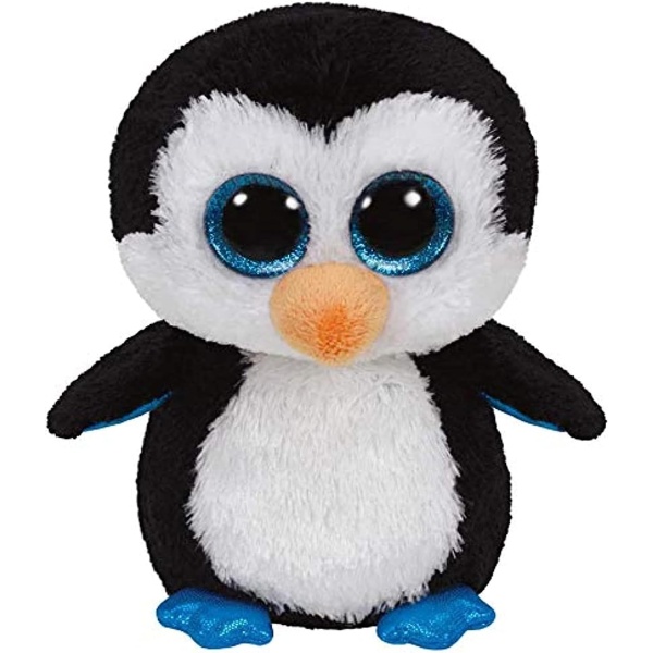 Jucarie Plus Ty Boos Waddles PInguin Alb-Negru Plus 15 Cm TY 36008